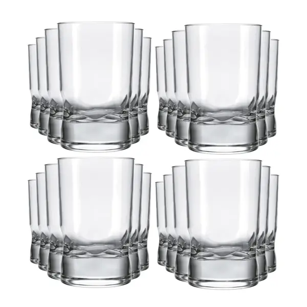 kit 24 Copo Amassadinho 240mL Suco Vidro Incolor Nadir - Imagem 2