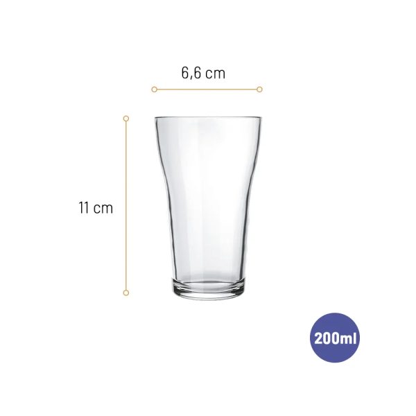 12 Copos Boteco p/ Cerveja Nadir Figueiredo 200ml - Imagem 3