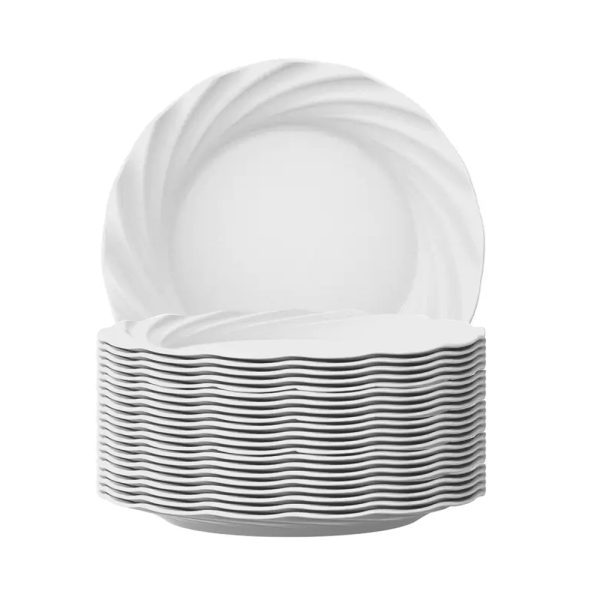 24 Pratos para Sobremesa Jasmim Nadir Opaline 19cm - Imagem 2