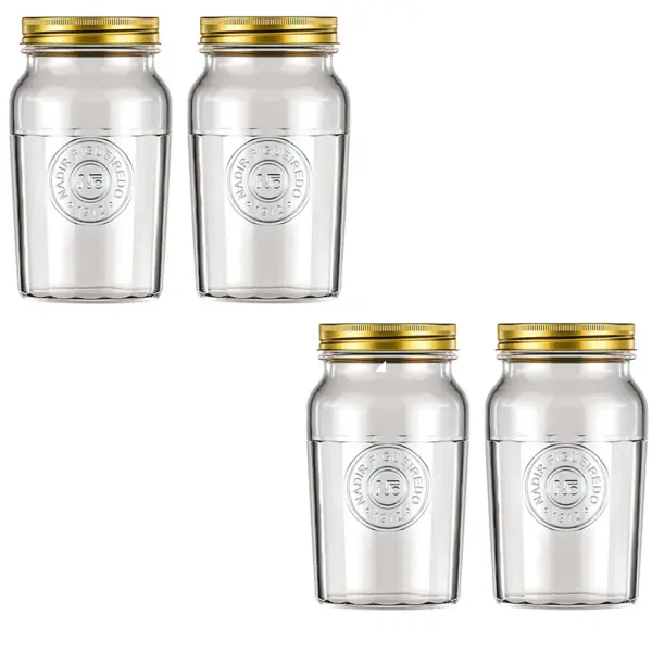 Kit 4 Pote Americano Vintage 1 Litro Nadir Figueiredo - Imagem 2