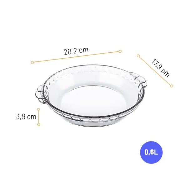 Kit 3 Forma Assadeira Filetada Pequena 600ml Marinex Nadir - Imagem 3