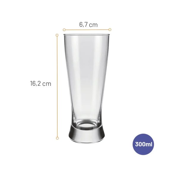 6 Copos para Cerveja Lager SM 200ml - Imagem 3