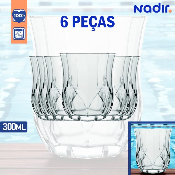 6 Copos P/ Whisky Opera Rocks 300ml Nadir Fig - Imagem 2